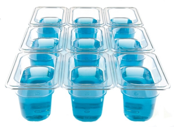 Gastronormcontainer plastics, GN 1/9, 176x108x100mm