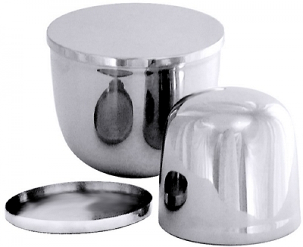 Contacto Cassata Mould with lid, 18/10 stainless steel