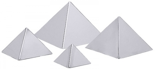 Contacto Pyramid Mould stainless steel, mirror polished finish