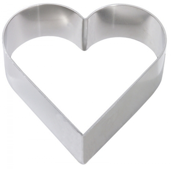 Contacto Cake Frame, Heart shaped 2 mm aluminium