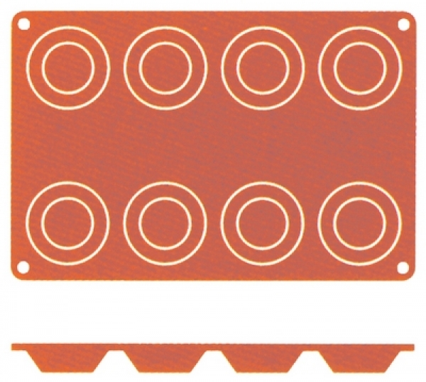 Contacto Non-Stick Baking Mat Tartlet Moulds silicone