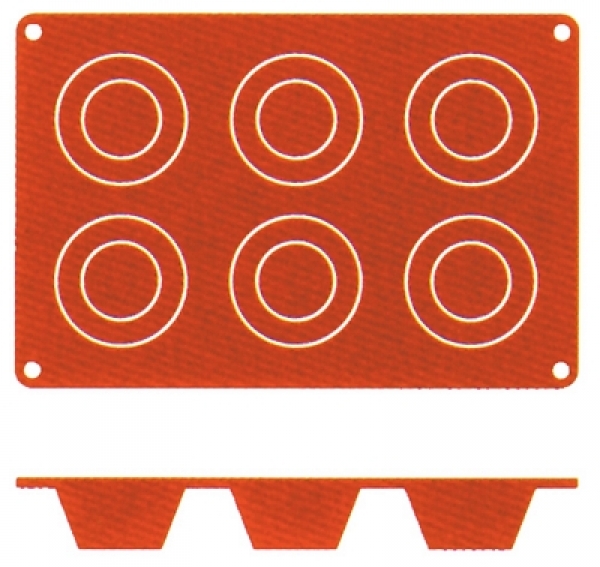 Contacto Non-Stick Baking Mat Muffin Moulds silicone
