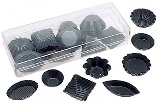 Contacto Non-Stick Petit Four Moulds steel with non-stick coatin