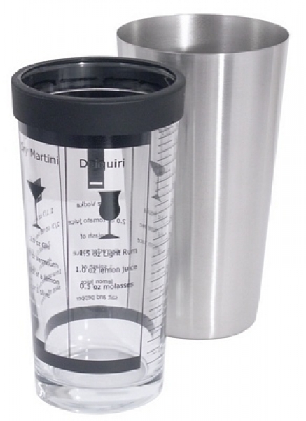 Contacto Boston Cocktail Shaker 18/10 stainless steel