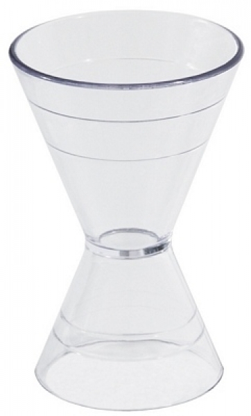 Contacto Cocktail Jigger clear polycarbonate, graduated