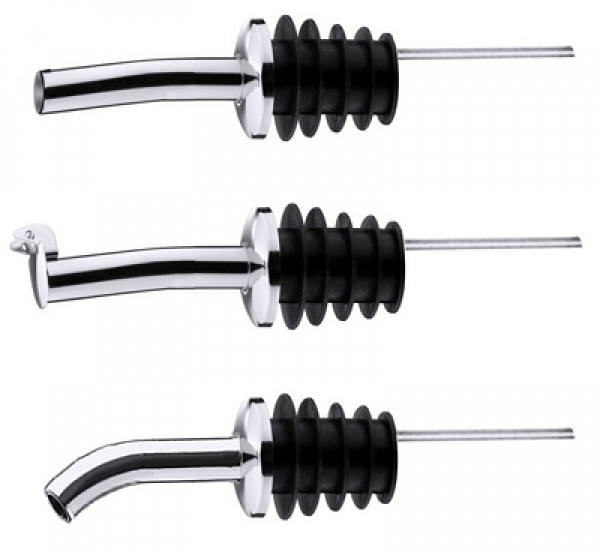 Contacto Freeflow Pourer chrome plated brass, mirror polished