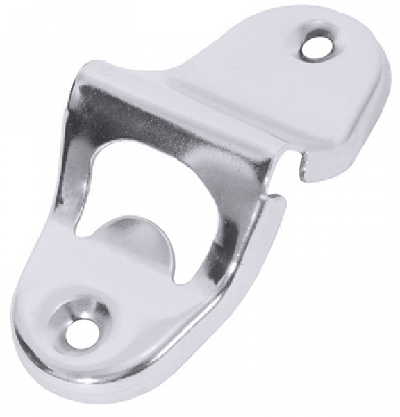 Contacto Bottle Opener wall fitting, nickel-amirror polished
