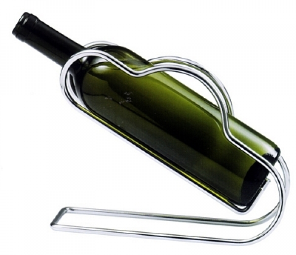 Contacto Wine Cradle chrome plated, mirror polished finish
