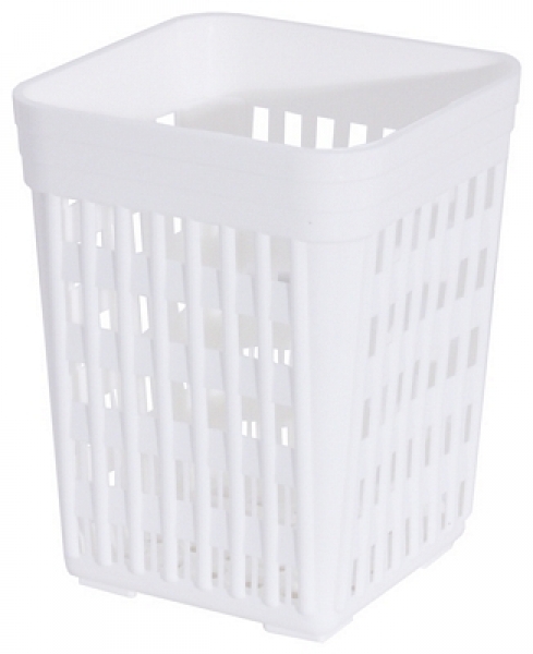Contacto Cutlery Holder perforated, white polyethylene