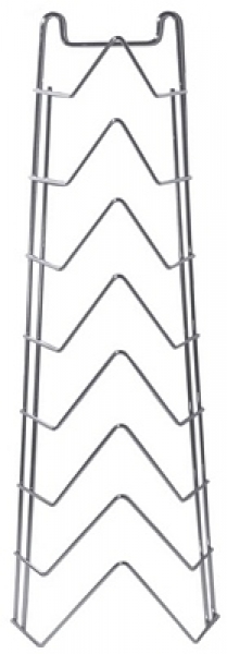 Contacto Lid Rack for 8 lids, chrome plated, wall fitting