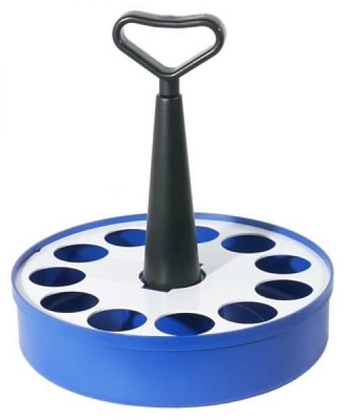 Contacto Glass Carrier blue plastic, strong handle