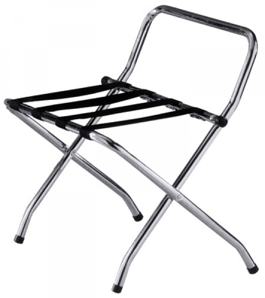 Contacto Folding Luggage Rack chrome plated Ø 2.5 cm tube