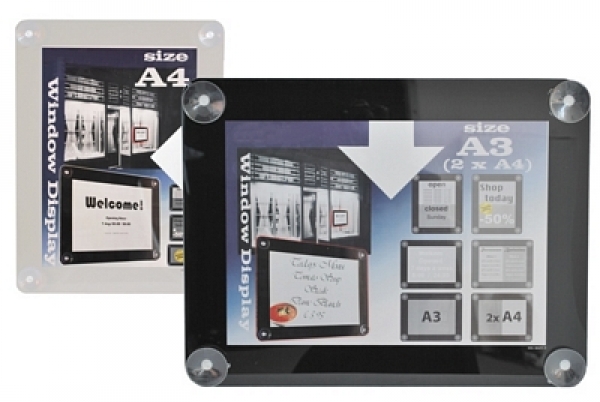 Contacto Window Display polycarbonate frame and cover