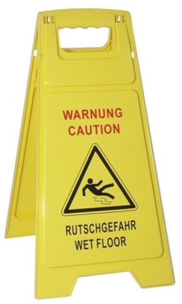 Contacto Wet Floor Sign yellow polyethylene