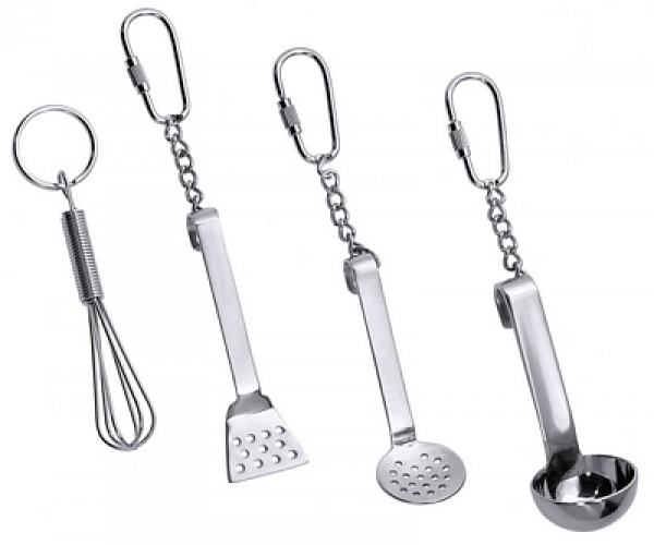 Contacto Key Rings 18/10 stainless steel, mirror polished