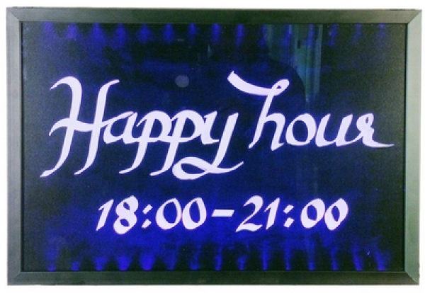 Contacto ED Blackboard black aluminium frame