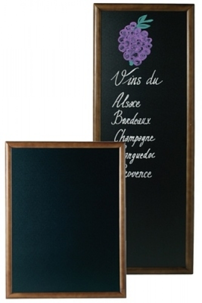 Contacto Menu Board, dark brown black PVC