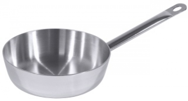 Contacto Frying Pan, mirror polished, sandwiched between two lay
