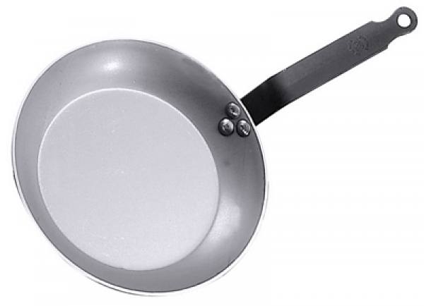 Contacto Frying, flat blue steel handle with hanging loop