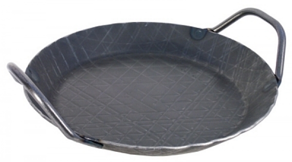Contacto Iron Frying/Serving Pan, mild steel handles, heavy gaug