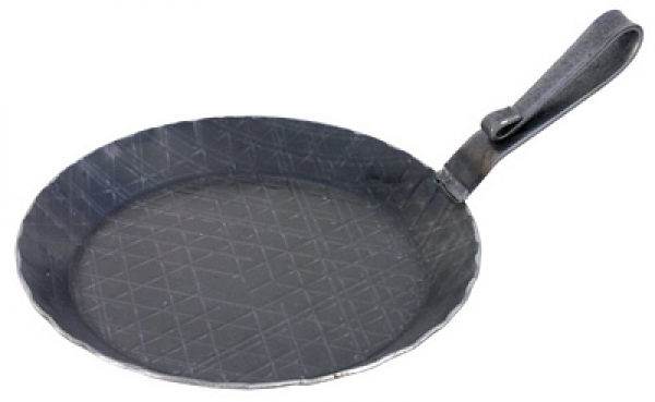 Contacto Iron Frying/Serving Pan, cold forged iron, bent flat ha