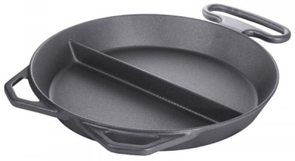 Contacto Large Frypan, cast iron, 2-division