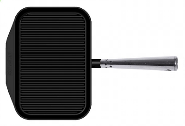 Contacto Rectangular Griddle Pan, cast iron, with steel handle