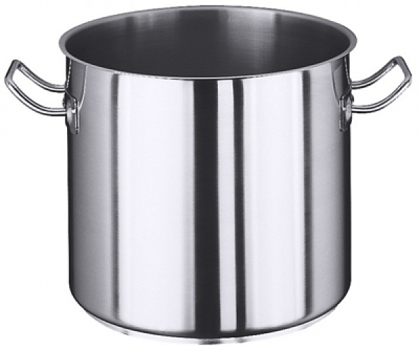 Contacto Cooking pot, satin polished, with grip handles, 7mm san