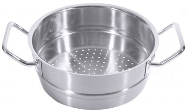 Contacto Steamer Insert, matt polished, with reinforced handles