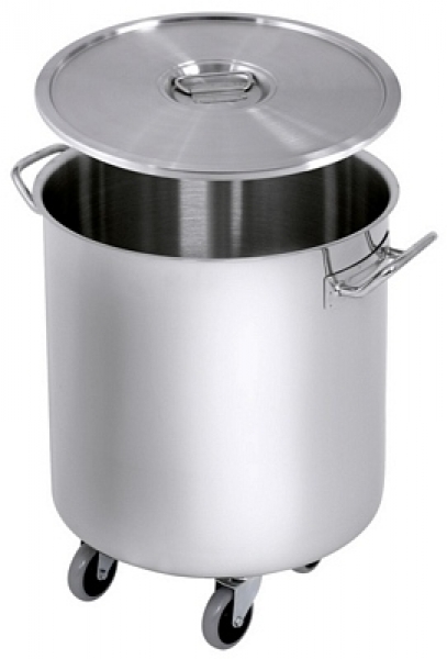Contacto Bin on Castors 18/10 stainless steel