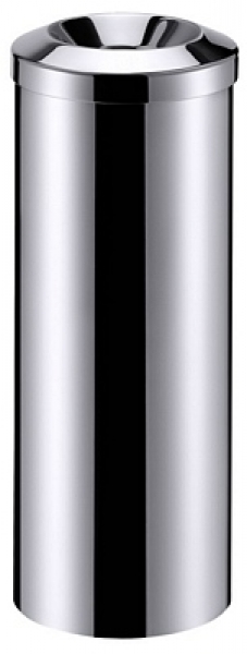 Contacto Waste Paper Bin stainless steel, mirror polished