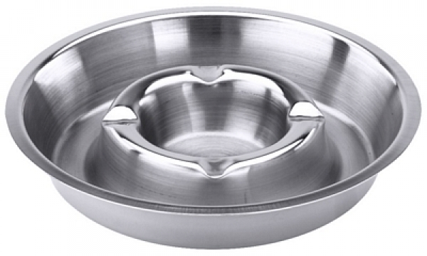 Contacto Ashtray 18/10 stainless steel, mirror polished
