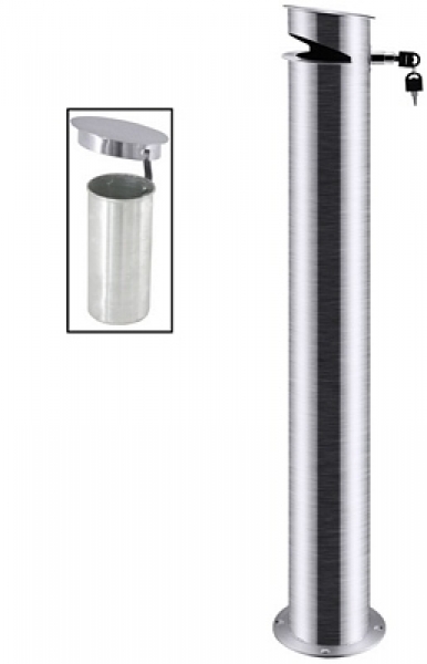 Contacto Ashtray, outdoor stainless steel