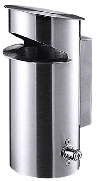 Contacto Ashtray, outdoor stainless steel, wall fitting