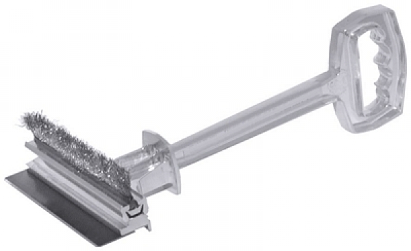 Contacto Griddle Brush and Scraper aluminium