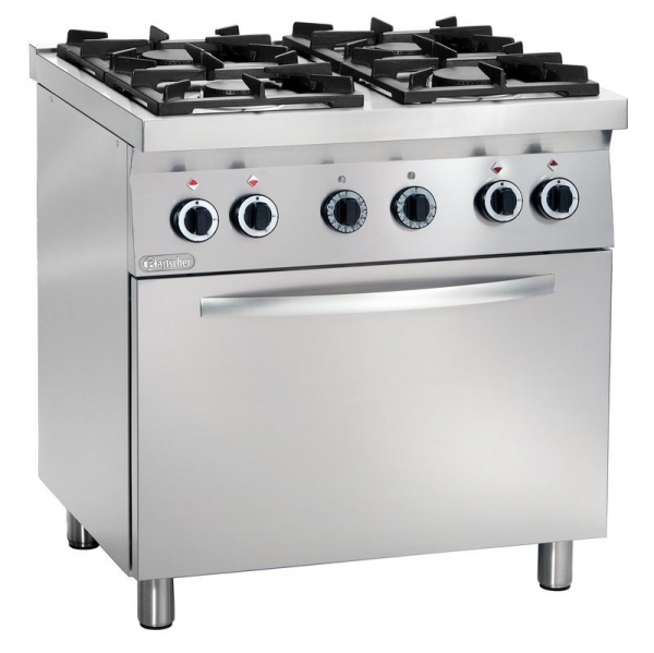 Gas stove, 4 burners, with Electric oven, 800x700x900mm