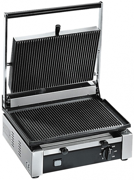 GAM Contact grill PSR, top and bottom grooved, 355x255mm