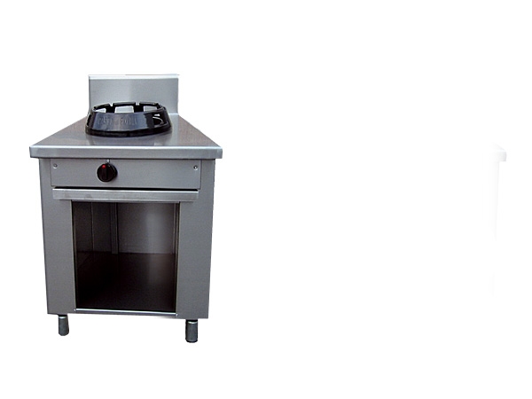 GAM China gas range, with open base, 700x700x850mm