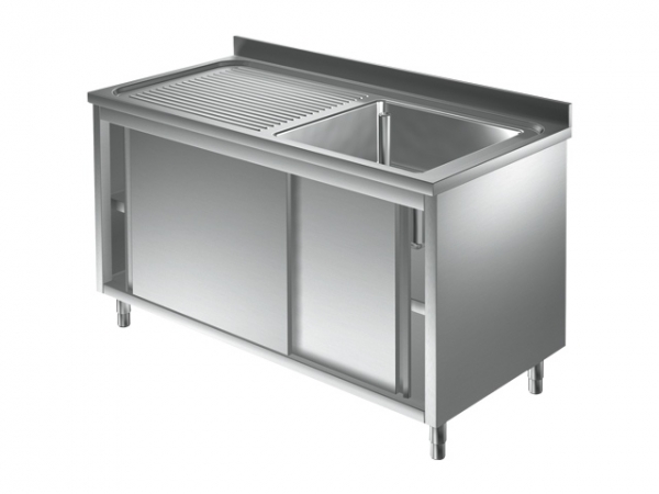 Sink center, with a basin right, from 1000 to 1500mm, Series 600
