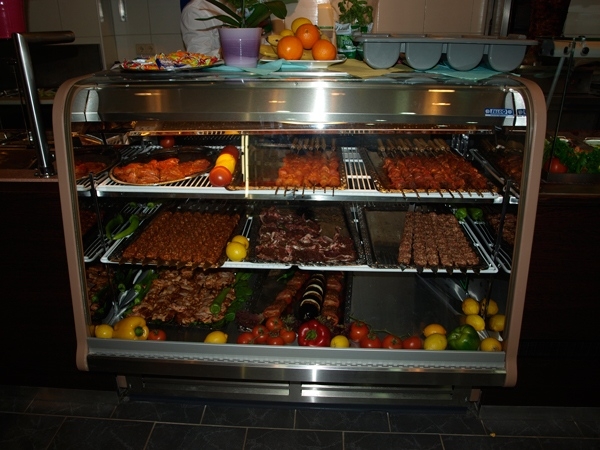 Kebab showcase Alava, 2520x850x1130mm