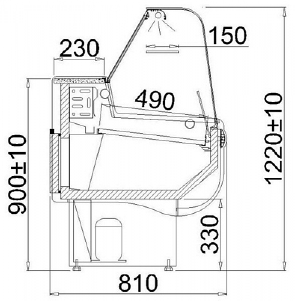Igloo Rota Refrigerated Counter Length From 1040 to 2520mm