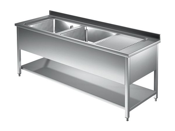 Sink center, with 2 basin r. and ground floor, 1400-2000mm, S. 6