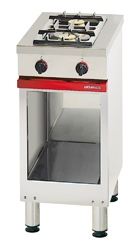 Bartscher Gas stove, 2 burners, with open base frame