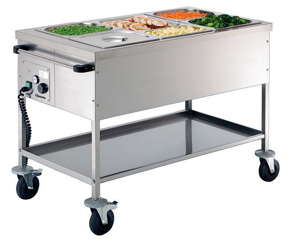Food service cart, 2 kW, 650x1170x850mm