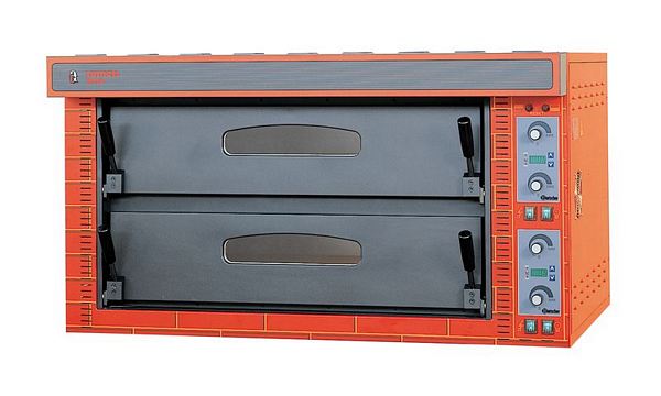 Pizza oven, 2x6 Pizzas, 13,8 kW, 960x1220x700mm
