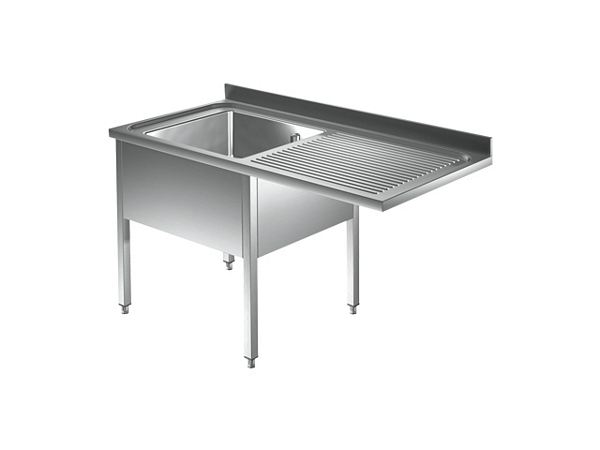 Sink center, with a basin right, from 1200 to 1500mm, Series 600