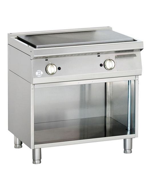 Griddle plate, smooth, 14 kW, 800x700x900mm