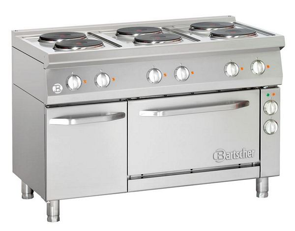 Electric stove, 6 plates, with e-air circulating oven, 1200x700x