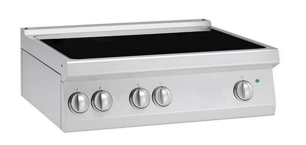 Induction hob, 4 heating zones, 20 kW, 800x700x295mm