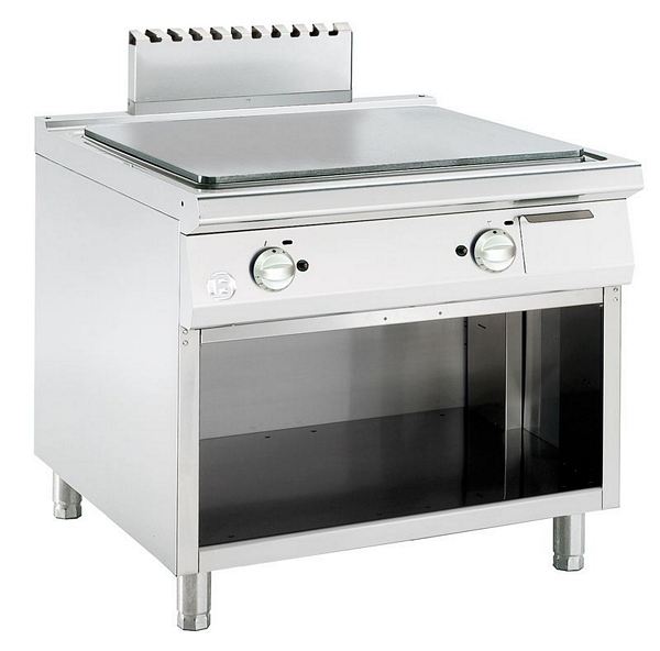 Gas griddle plate, smooth, 13,8 kW, 900x900x900mm